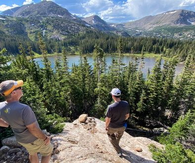 Backcountry Business Coach, Jeff , and client on an excursion.